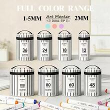 120 Colors Acrylic Marker Pen Set, Quick Dry & Waterproof, Ideal For Painting, Illustration, Crafts, Coloring Books, DIY Projects On Paper, Fabric, Wood, Stone, Plastic, Glass, Ceramic, Pumpkin, Metal And More, Perfect Gift For Easter, Thanksgiving, Halloween, Christmas