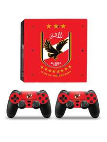 5 piezas de pegatinas de consola de juegos P4 Pro con diseño de águila roja, a prueba de polvo y resistente al desgaste