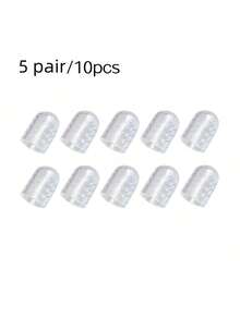 Protetores de dedos de silicone (20/10 unidades), protetores de dedos de gel antifricção respiráveis para homens e mulheres, protetores de dedinhos macios e transparentes de silicone, para sapatos, ideais para primavera e verão, presentes para madrinhas, decoração de quarto, praia, viagens, para homens e mulheres, férias, Dia da Mulher, itens essenciais de viagem, lembrancinhas de casamento, estilo anos 2000, acessórios para carro, decoração de cozinha, itens fofos - Transparente - Ver 12