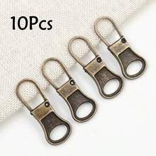 4/8/10pcs Metal Detachable Zipper Pulls Replacement Zipper Heads, Universal Zipper Sliders For Bag, Clothing Repair - Multicolor - View 22