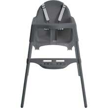 Conjunto de mesa y sillas plegablesCosco Silla Alta 2 en 1 Gris con bandeja removible y arnés de 5 puntos. Uso desde 6 meses hasta 15 kg - Gris - Ver 1