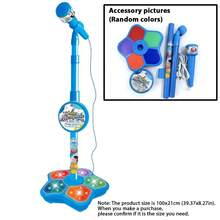 Karaoke Gaming Microphone Toys With Stand,Microphone Toys With Data Adapter To Connect Mp3, Mp4(39Inch)