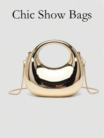 Women Elegant Handbag, Ideal Valentine's Day Gift Choice, Comfortable & Fashionable, Stylish Tote, Personalized Gift Option, 2025 Accessories, Fashionable Style Suitable For All Occasions, Affordable Luxury Feel, Rebellious Party Bag, Perfectly Fit For Party, Wedding, Prom, Dinner/Banquet, Party Bags,Perfect For Party Wedding Prom Dinner/Banquet Matching With Holiday Party Dress Evening Dress & Sequin Dress