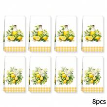 2/4 Piezas Paños de cocina con estampado de limón, toallas modernas de microfibra súper absorbentes, toallas de té para cocinar y hornear, paños de limpieza, toallas de mano, toallas de té, ultra suaves y altamente absorbentes, decoración de cocina, regalos para vecinos, madres, cumpleaños, regalos de inauguración de la casa para amigos, artículos esenciales de cocina, necesidades diarias - Multicolor - Ver 14