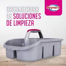 Reynera Kit de Organización con 2 Tool Caddy Mantén tus Herramientas de Limpieza Ordenadas y Siempre al Alcance para una Rutina de Limpieza más Eficiente - gris - Ver 2