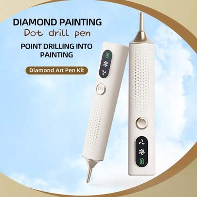 AOYI Bút đính đá tự động, bút chấm đá điện không dây độ ồn thấp, dụng cụ tự làm tranh đính đá.