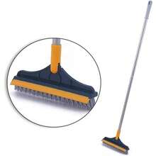 2 - In - 1 Floor Brush Scrubber With Long Handle Grouting Brush, New Upgraded Scraper, Hard Bristle Cleaning And Scrubbing Brush With 120 Rotating Ceramic Tile Brush Three In One Floor Brush - 三合一地板刷 - 查看 7