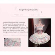 Loli Cat Original Full Dress Dress Bow Lolita Pink Blue Complete Set Other - Peppermint Powder Complete Set - View 9