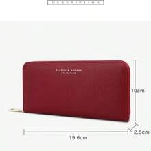 YUQING.FC. Cartera Gran Capacidad Multicapa, Bolso Mano Con Cremaller T9612-042 - Rojo - Ver 3