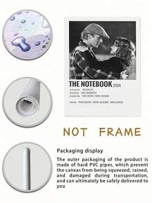 1pc "Notebook Of Love" Poster, Album Cover Decor Art, Elegant Image, Suitable For Single Room, Dorm Wall Decor, Movie Art Poster, Frameless Style - Multicolor - View 8