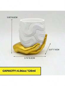 1 件优雅金色指纹树脂皂液器 - 无汞，独立式台面乳液泵，带纹理设计，非常适合浴室和厨房装饰，皂液泵 | 独特的分配器 | 树脂结构，皂液器浴室（10.82 盎司/320 毫升） - 彩色 - 查看 5
