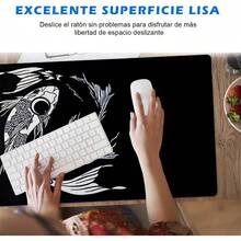 CYPNMOYAC Mouse Pad para XXL 300 * 800 mm Alfombrilla Ratón Impermeable y Antideslizante Suave y Cómoda Accesorio de Escritorio Mousepad para Oficina Computadoras Laptops (Pez Tai Chi)Fashion - PezTaiChi - Ver 2