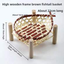 Handmade Bamboo Products Small Bamboo Basket Round Shelf Dustban Hotel ...