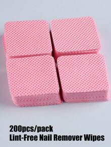 1000 Pcs/400 Pcs/200 Pcs Gel Nail Polish Remover Wipes, Nail Cleaning Cotton Pads, Lint-Free Cleaning Paper Pads, Makeup Tools Wholesale, Nail Supplies, Nail Tools, Nail Art Tools, Back-To-School Season, Nail Care, Nail Tools (Suitable For Press-On Nails) - Multicolor - View 8