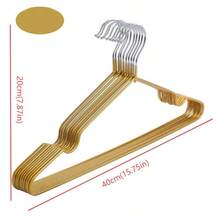 Thickened Clothes Hanger, Simple Household Hanger Without Trace, Metal Adult & Child Non-Slip Grooved Coated Hanger, Suitable For Wardrobe Hanging, Outdoor Drying, Labor Service Drying, Student Dormitory Drying