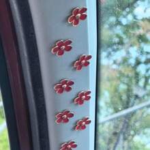 8件套雏菊汽车后视镜装饰，通用型，适用于大多数车辆