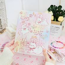 Pink Angel Bunny Castle Fireworks TPU Soft Case High Transparency Wear-Resistant Anti-Drop Fashionable Cute Creative Fun New Tablet Case For Mini 4/Mini 5/Mini 6/9. 7/10. 2/10. 5/10. 9/10th Generation Model Christmas Accessories Cute/Galaxy Tablet Recommendation - 混合顏色 - 查看 2