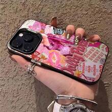 Funda de teléfono de lujo con diseño brillante de Dr Pepper, adecuada para 17 Pro Max, 17 Air, 16 Pro MAX, 15 Pro Max, 14 Pro, 13 Pro, 12 y 11. Funda de teléfono personalizada para hombres y mujeres. Son excelentes regalos para novias, novios y familiares en Navidad y Halloween. - Negro - Ver 2