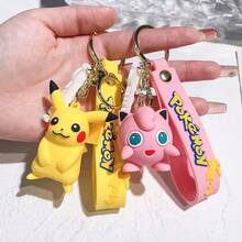 Zestaw breloków Pokémon – uroczy brelok z postacią Pikachu i przyjaciół, wisiorek z motywem anime, uroczy prezent urodzinowy dla fanów i par - Wielokolorowe - Zobacz 4