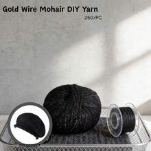 Gold Wire Mohair DIY Yarn, 25G/PC, Hand Knitting Crochet Sewing DIY Shawl Scarf - Multicolor - View 7