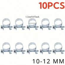 Mini Soft Tube Clamp Fuel Line Gasoline Pipe Clamp Fastener - Silver - View 11