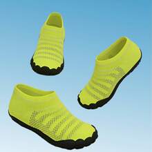 Women's Barefoot Water Socks, Quick Dry Aqua Shoes: Anti-Slip Rock Protection, Suitable For Hiking, Kayaking And Beach - Lime Green - View 8