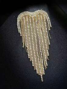 1pc Elegant Brooch, Versatile Lapel Pin Decoration, Suit Collar Clip, Anti-Wardrobe Malfunction Accessory - Multicolor - View 5