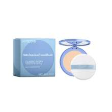 Polvo fijador con control de grasa, ligero y fino, fino y agradable para la piel, resistente al agua, que controla la grasa, iluminador, polvo facial mate, base fijadora suave e impecable, polvo portátil, polvo fijador mate que controla la grasa - polvo compacto resistente al agua y de larga duración, efecto corrector degradado, blanco marfil adecuado para todos los tonos de piel beige claro, polvo base que controla la grasa. - Melocotón - Ver 11