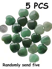 QYDCX Natural Green Aventurine Heart Palm Stone Reiki Balancing Worry Stone(1.18 Inch) - Mint Green - View 7