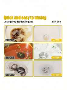 1片高效管道疏通片，有效溶解油脂和毛发，快速疏通管道，适用于厨房、水槽、厕所、下水道及各种排水系统，有效维护家庭排水畅通。 - 固體 - 查看 10