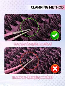 Kit de extensão de cílios postiços DIY com 640 unidades, aplicação fio a fio, curvatura D, 8-16mm, cílios postiços à prova d'água 10D+20D+30D+40D/50D+60D+80D+100D, cola para cílios, pincel de ponta única e pinça, material hipoalergênico, aumenta o olhar, fácil de criar maquiagem natural para os olhos, ideal para iniciantes. - Rosa - Ver 12