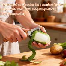 Stainless Steel Multipurpose Kitchen Vegetable Peeler, Cutter Perfect For Vegetables And Fruits, With Bottle Opener, Ergonomic Handle - Silver - View 6