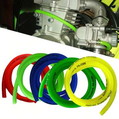1m Gasoline Hose Rubber Fuel Pipe, Universal Motorcycle Fuel Filter Connecting Tube, Suitable For Racing And Off-Road Motorcycles
