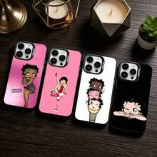 G-Girl G-Betty-Es-BoOpS Phone Case For  17,16,15,14,13,12,11 Plus,Pro Max,XS,Colored Silver Phone Case.Christmas Accessories. Silicone Phone Case Cheap Anime Mobile Phone Case 16 Pro Max Case Pink Christmas Funda Para Bear Phone Case Cover De Cover 17 Pro Max New Year Mobile Phone Case - Z2 - 查看 1