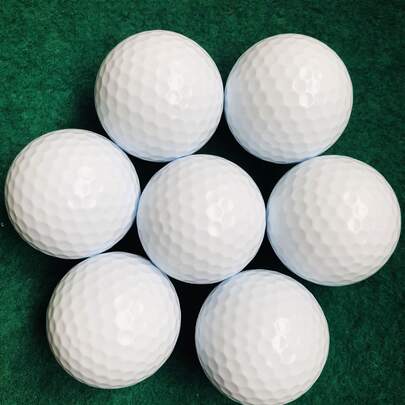 3pcs Golf Balls, Outdoor Distance Practice Balls, Beginner Training Massage Balls, Blank Balls