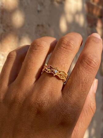 1 pieza Anillo de estilo cortesano retro de plata de ley S925 para mujeres, joyería fina, regalo para parejas, decoración para baile de graduación