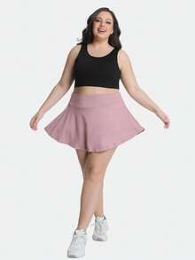 3 PACK Plus Size Tennis Skirt For Women With Pockets Shorts, High Waisted Athletic Golf Skorts, 2 In 1 Running Workout Skirt - Multicolor - View 4