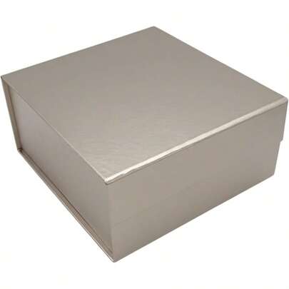 CECOBOX - Gift Boxes With Lids For Presents 8"X8"X3.1" - Matte Collapsible Magnetic Closure Gift Box - Groomsmen And Bridesmaid Proposal Boxes Wedding PR Birthdays Holidays Red