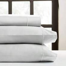 Polyblanc Sábanas algodón Queen Size Blanco Juego Completo de sabanas de Algodon Matrimonial Individual Queen Size King Size Incluye Fundas para Almohada - Blanco - Ver 4