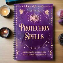 [Magick Handbook] Spiritual Growth Book With Ritual Oil Recipe And Spellbook | Magick Handbook For Witch And Pagan Practices, Clearing Negative Energies Using Pinecones, Crystals - 112-Page English Coil Book - A - View 2