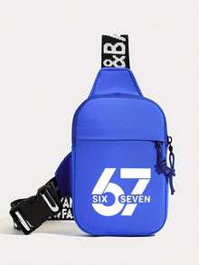 Personalized New Men's Milan Print Chest Bag/Waist Bag, Convenient To Carry, One Shoulder Phone Bag, Casual Versatile Commuter Crossbody Bag - Multicolor - View 10