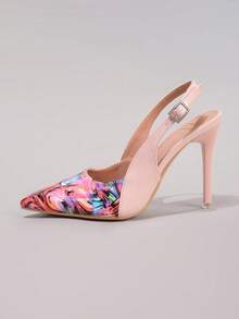 Giày cao gót thời trang nữ, họa tiết in, mũi nhọn gợi cảm, thích hợp cho tiệc tối, tiệc chiêu đãi, sandal gót nhọn. - Nhiều màu - Xem 18