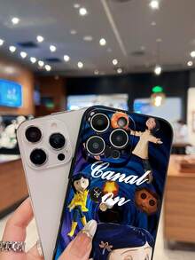 Funda para teléfono con temática de aventuras de  compatible con fundas para teléfonos   17  16 Pro Max  15 Pro Max  13 y  12 Resistente al agua, a las caídas y a los arañazos Un gran regalo para familiares, amigos, seres queridos, novios, novias y para Navidad - Negro - Ver 4