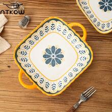 4 Piece Nordic Ceramic Sets, Various Combinations, Simple Yet Elegant Patterns. Sizes Have Practical Capacities, Holding Staples, Cold Dishes, Salads, Hot Soups. Perfect For Family Gatherings And High-End Hotel Banquets - 白色 - 查看 5