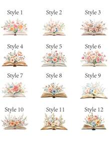 1pc Personalized Custom Magnetic Leather Bookmark, Custom Children's Bookmark, Book And Flower Patterns, Library Bookmark, Personalized Gift, Ladies Bookmark, Custom Bookmark, Teacher Gift Magnetic Name Bookmark, Birthday Flower Bookmark (Can Engrave Name), Gift For Her, Gift For Book Lovers, Bridal Gift, Valentine's Day Gift, Back-To-School Season Gift