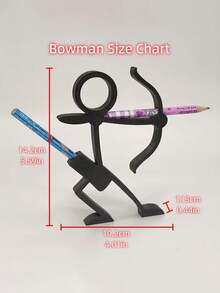 3D打印火柴人造型铅笔筒，四款可选，可作笔筒、笔杯、桌面摆件、学习办公用品、文具、桌面雕塑。返校季学生礼物、情人节礼物、圣诞节新年礼物。 - 彩色 - 查看 12