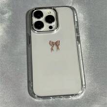 Funda para teléfono adecuada para iPhone 17 aire/16e/15/14/13/12/11, Profesional Promax Más Compatible con Samsung A02/A02S/A03/A03CORE/A03S/A04/A04S/A05/A05S/A06/A07/A11/A12/A14/A16/A20/A20S/A21S/A22/A23/A24/A25/A32/A33/A34/A35/A36/A56/A50/A30S/A50S/A51/A52/A52S/A53/A54/A55/A70/A71/A72/A73/A15/F15/M15/M34/M36/F36/NOTE10/NOTE10PLUS/NOTE10PRO/NOTE20ULTRA/S20/S20FE S20PLUS/S20ULTRA/S21/S21FE/S21PLUS/S21ULTRA/S22/S22PLUS/S22ULTRA/S23/S23FE/S23PLUS/S23ULTRA/S24/S24FE/S24PLUS/S24ULTRA/S25EDGE/S25FE/S25ULTRA, funda de teléfono transparente con marco de lente electrochapado, funda suave de TPU, adecuada para hombres y mujeres, a prueba de golpes - transparente - Ver 3