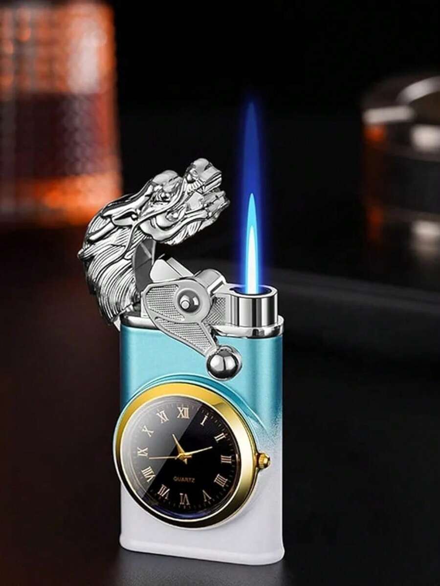 encendedor águila con reloj - Azul y blanco - Ver 1