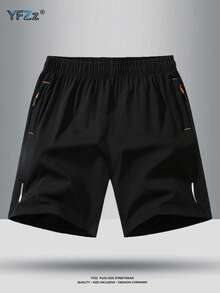 4pcs Plus Size Men's Summer New Fashionable Loose Thin Quick-Dry Casual Sports Drawstring Shorts - Multicolor - View 4