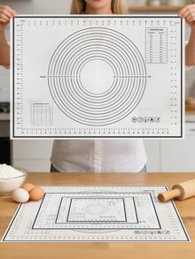 1pc Large Non-Stick Dough Kneading Mat, Baking Mat - Non-Slip Pastry Board Suitable For Cookie Sheets, Dumplings, Cakes, Bread Making & Countertop Protection - Roll-Out Dough, Easy Storage And Cleaning, Durable Baking Accessory - Multiple Sizes Available, Ideal For Holiday Parties, Home Kitchen, Christmas, Easter, Thanksgiving, Valentine's Day - - - View 7